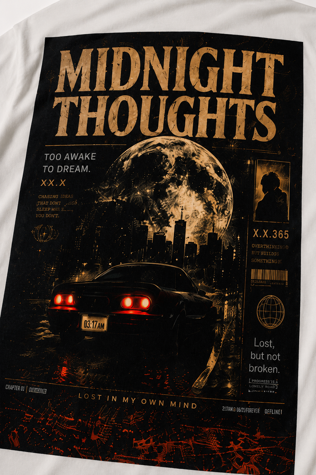 YATUSA Midnight Thoughts – T-shirt