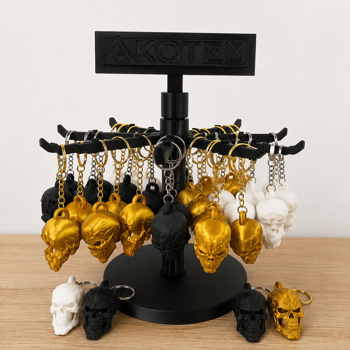 YATUSA Skull – Porte-clés Crâne 3D