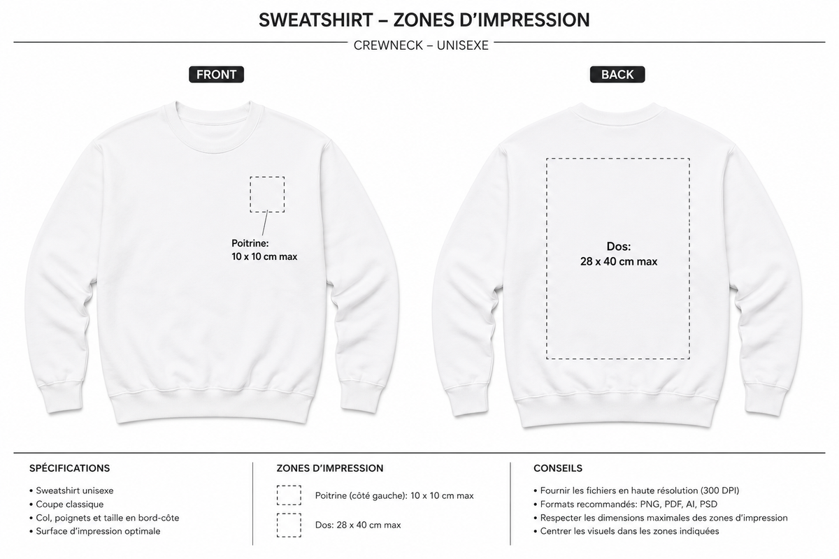 Sweat personnalisé